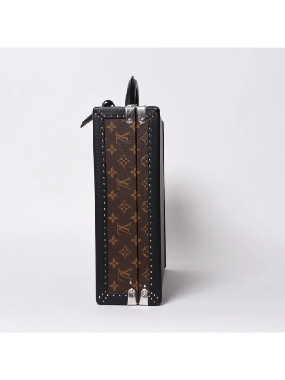 Louis Vuitton Special Order Trunk Case 45 President Monogram Illusion Brown